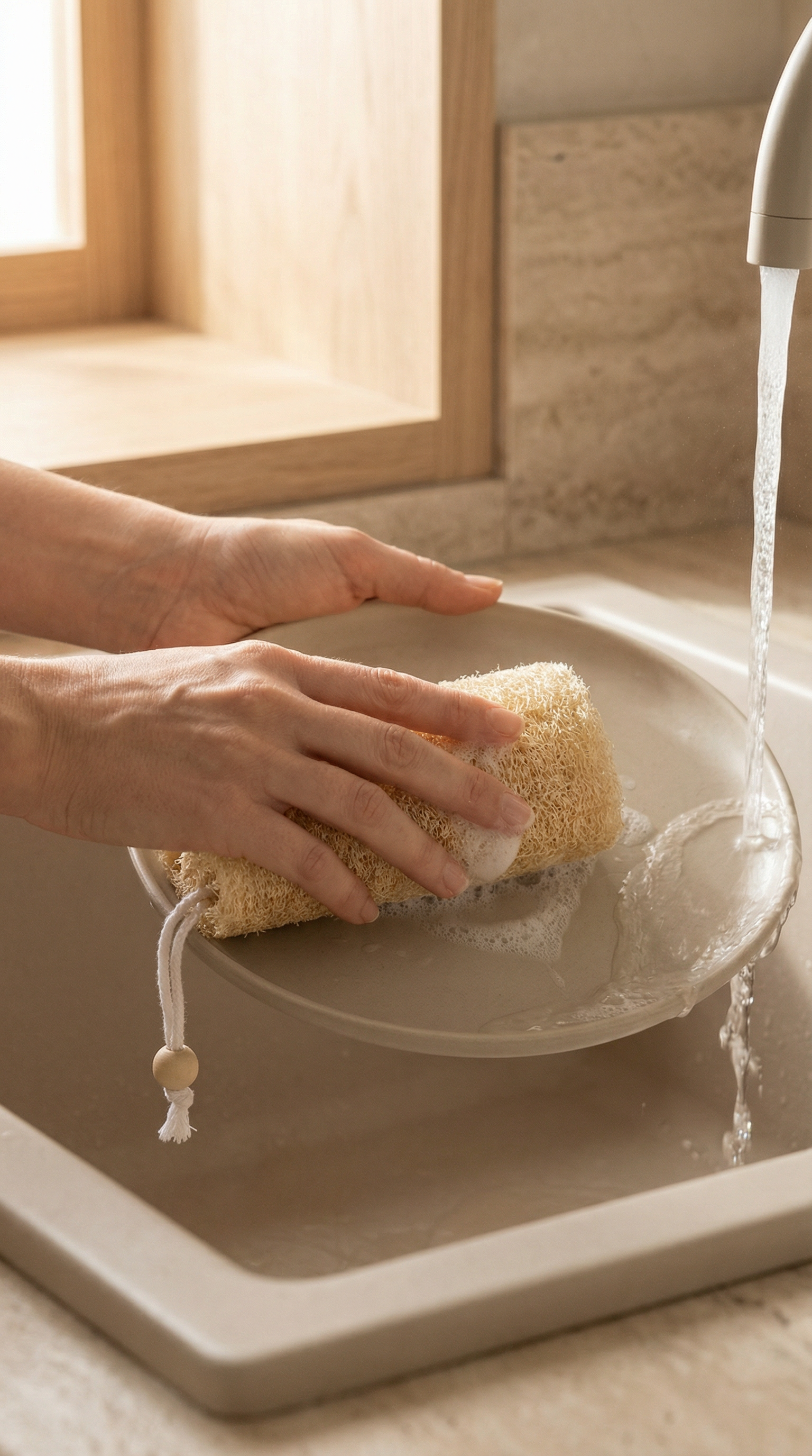 Éponge de luffa naturelle
